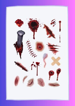 tatuaje temporales de cicatrices