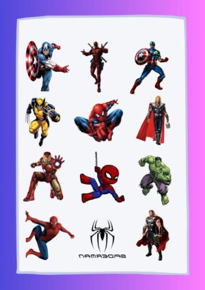 Tatuajes temporales de los advengers