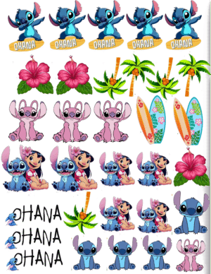 LILO Y STICH STICKERS TATTOO